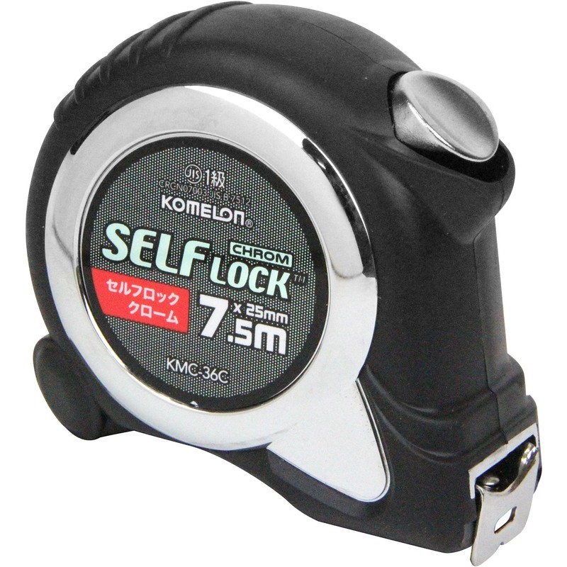 Komeron KMC-36C Self-Locking Chrome 25 Tape Width 1.0 inches (25