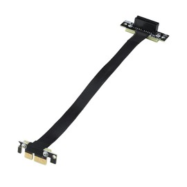 H!Fiber.com PCIe 3.0 X1 Extender Cable, Up to Up, Cable Length 10 cm, 85 ohm