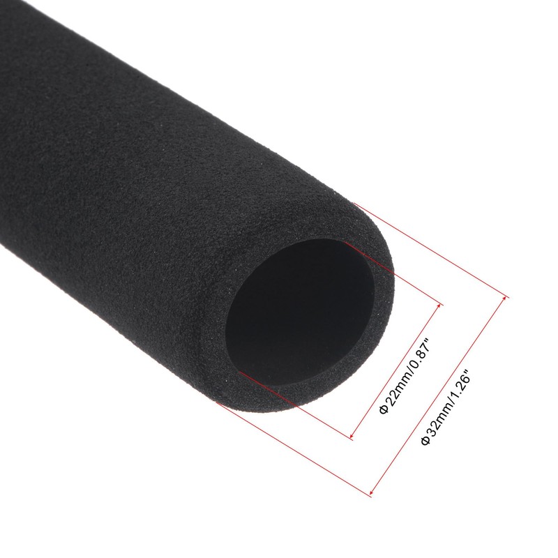 sourcing map Foam Hose for Handle Support Pipe Insulation 22