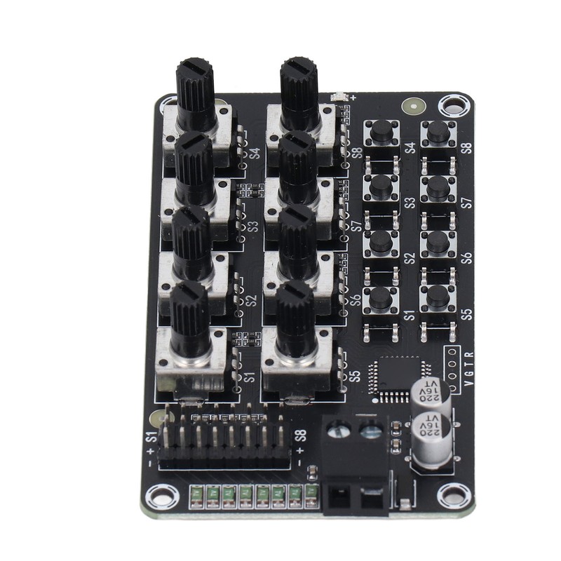 Rotating Knob 8 Channel Servo Controller Control Board with High