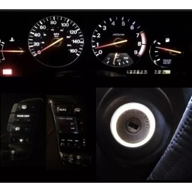 newlineperformanceLED White Cluster / Pods / Key Ring LED Bulbs kit For Nissan 300zx Z32 1990-1996