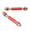 2PCS Front Rear Center Drive Shaft Aluminum Alloy Wear Resistant