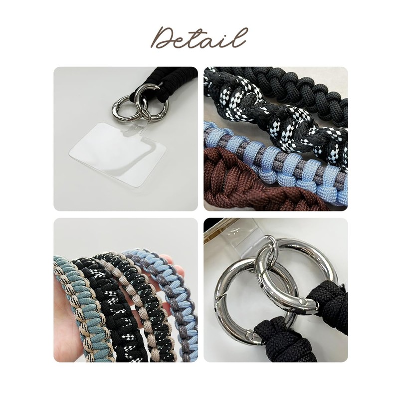 Gizel Smartphone Strap, Shoulder Strap, Smartphone Shoulder, Thick Rope, Knitted,