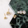 S.Leaf Cubic Zirconia Stud Earrings Studs Statement Earrings for Women