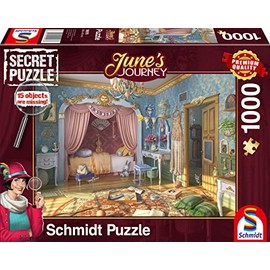 Schmidt Spiele Reise, 59976 Junes Journey, Bedroom, 1000-Piece Jigsaw Puzzle, Multi-Colour, S