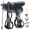 Premium Carbon Fiber Electric Violin Full Size 4/4,Professional Silent Electric