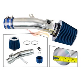 Rtunes Racing Short Air Intake Kit + Filter Combo Compatible For 2016-2021 Honda Civic 1.5L (Except Si Model) (Blue)