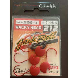 Gamakatsu 3 Pks Gamakatsu Wacky Hooks Jig Heads Flick Shake Finesse Sz2 1/32, 1/16, & 1/8