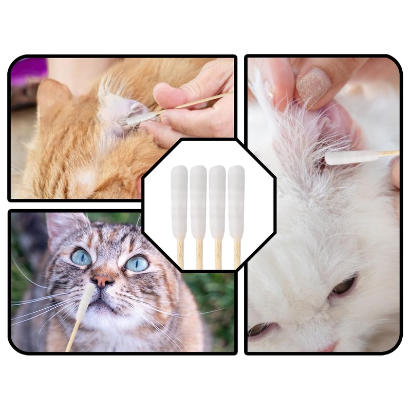 KAPSING Pack of 100 Ear Cleaning for Dogs, Dogs Cleaning