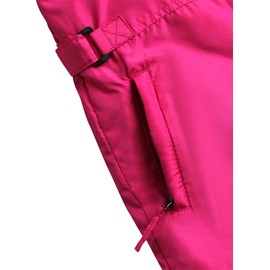 Cherokee Kids Snow Bib - Waterproof Insulated Winter Bib Overalls for Girls and Boys with Adjustable Waistband (Sizes: 2T-18), Size 5-6, Berry