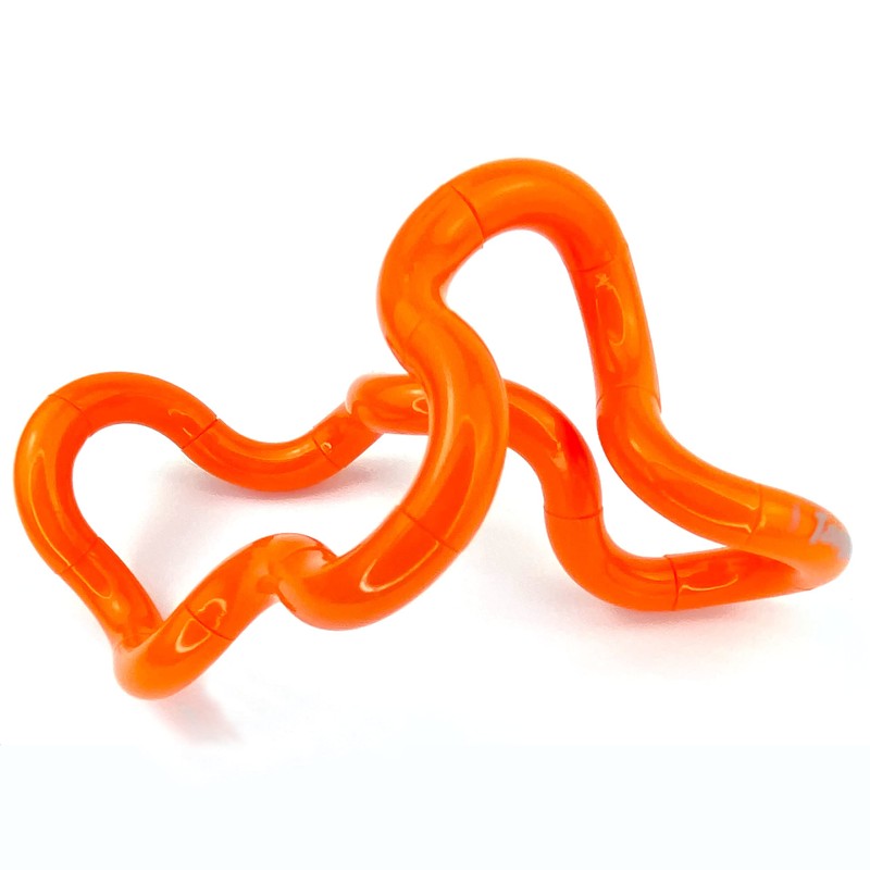 Tangle Jr. Solid Orange - Genuine Fidget - Fidget Toy