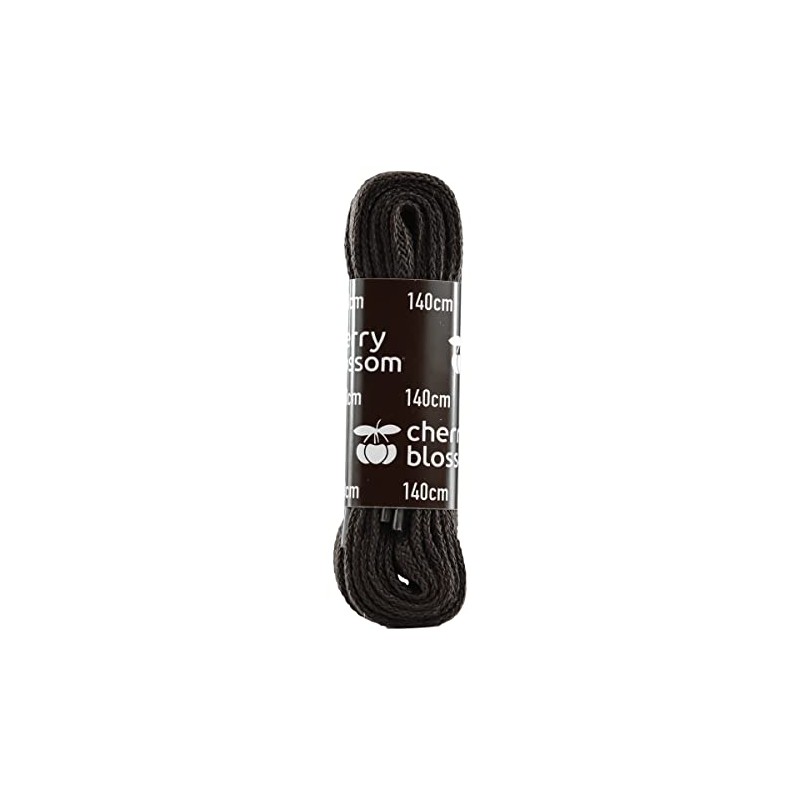 Cherry Blossom Footwear Flat Lace Shoelaces, Brown, 140cm