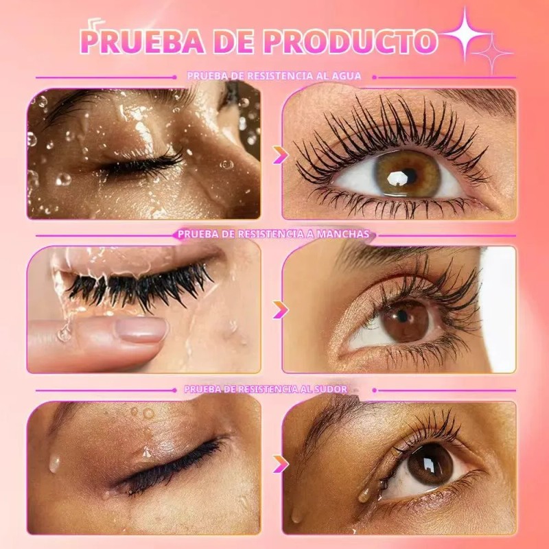 Minimeli Máscara De Pestañas Volumen Larga Duración 2pcs