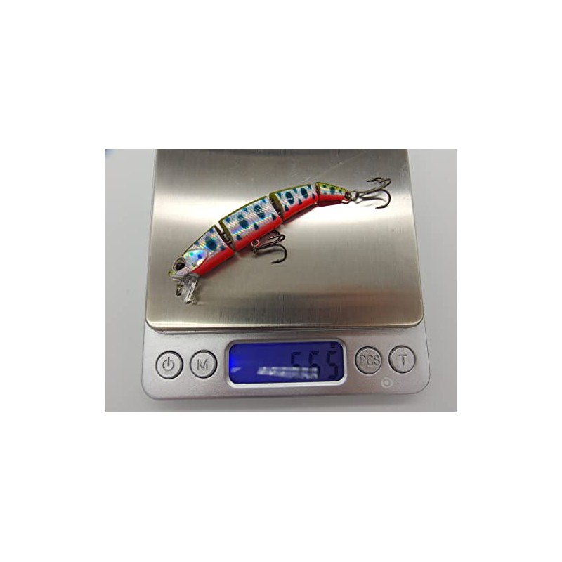 momolures Trout Lures Qatro Jointed 70S 5.7g Sinking for Brown