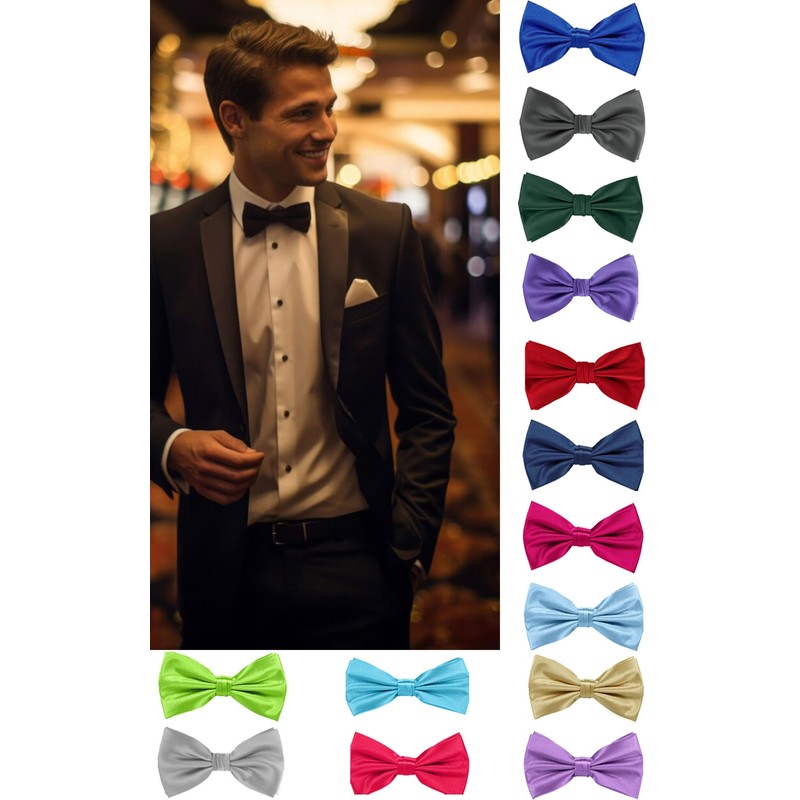 Trimming Shop Assorted Colour Bow Ties for Men - Pre-Tied
