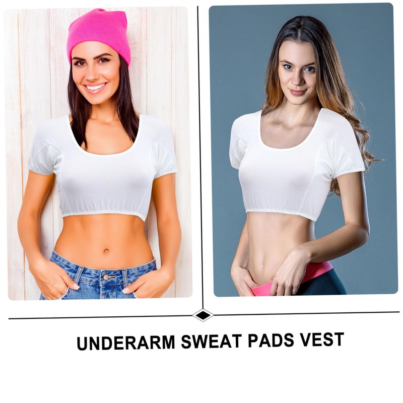 BIUDECO Quick Absorb Cotton Underarm Sweat Vest Block Armpit Sweat