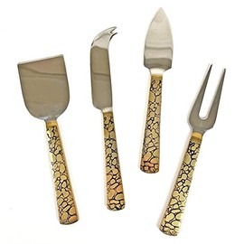 Michael Wainwright Panthera Gold 4 Piece Cheese Knife Set