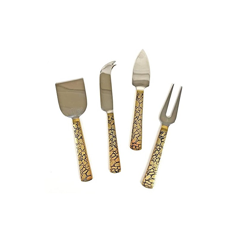 Michael Wainwright Panthera Gold 4 Piece Cheese Knife Set