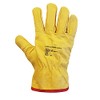 SupremeTTF 2 Pairs Drivers Work Gloves Soft Cotton Lined Leather