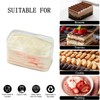 Plastic Dessert Cups with Lids and Sporks,Stickers,Tiramisu Containers,Cookie Containers,Clear Food