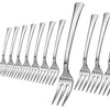 Exquisite Plastic Mini Forks 100CT Premium Quality Silverware Silver Look