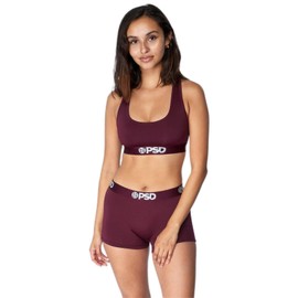 [PSD] SOLIDS - BERRY Sports Bra M Size, red, (BURGUNDY)