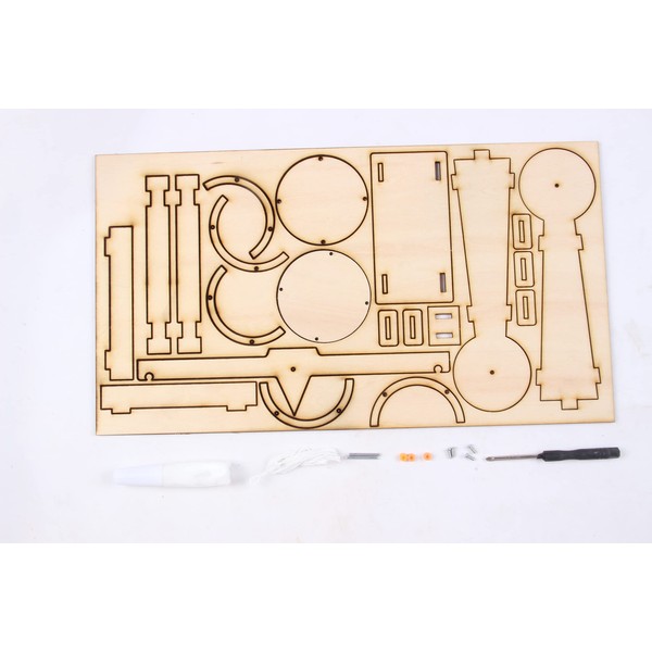 Wooden Moving Building Kit Educational Interactive Science and Technology Handmade