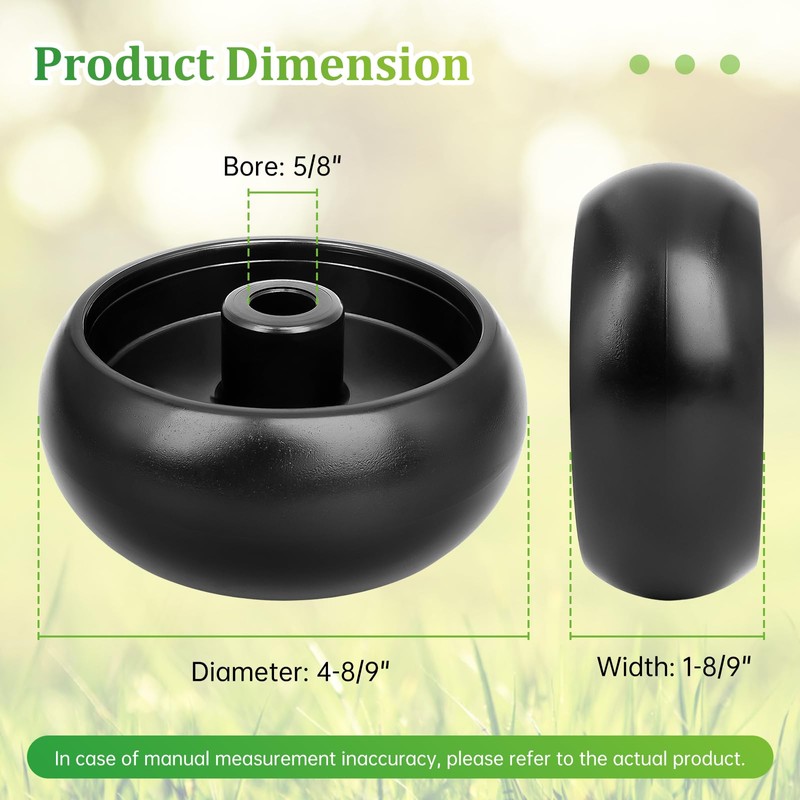 2 Pack GX10168 Deck Wheels Compatible with John Dee re