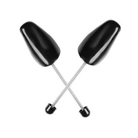 erioctry Men's Black Adjustable Keep Shape Shoe Trees Shoe Stretcher Boot Holder Shaper With Tension Spring Coil 4 Pairs