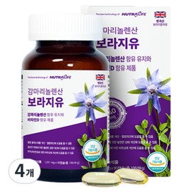 Nutra Life Gamma Linolenic Acid Borage Oil 108.09g, 90 tablets, 4 pieces / 뉴트라라이프 감마리놀렌산 보라지유 108.09g, 90정, 4개