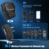 TIDRADIO Wireless Speaker Mic with Programmer Adapter,for 2-Pin K-Port GMRS/Ham