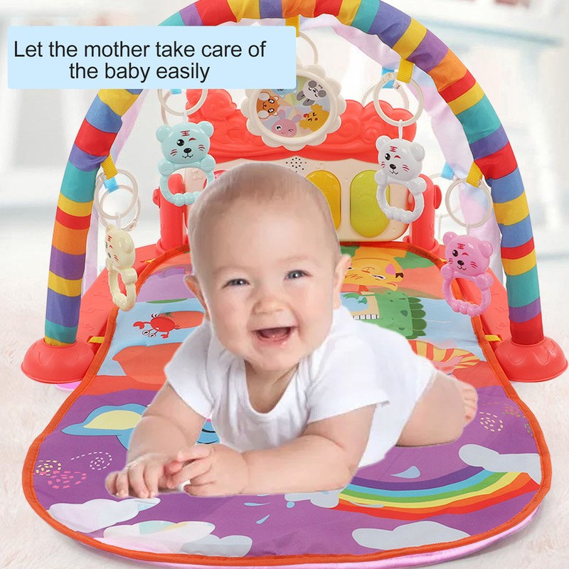 Baby Gym Piano Mat Lullabies Lights Detachable Early Educational Baby