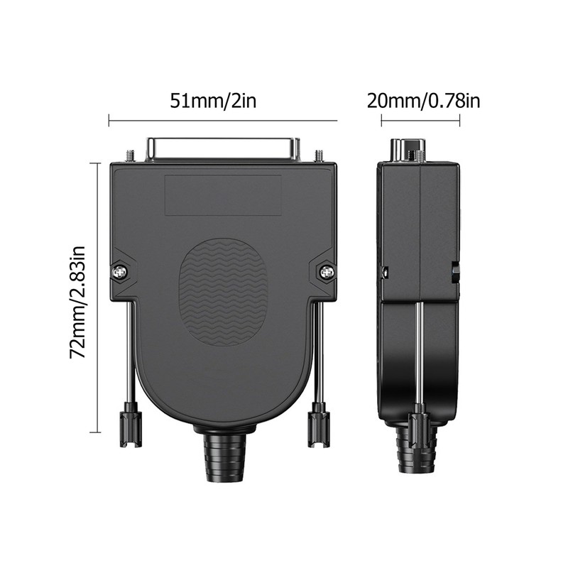 YAODHAOD DB25 Solderless Adapter RS232 D-SUB Serial Adapter 16 mm