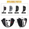 Golf Mid Half Mallet Putter Cover Magnetic Heel-Shaft Club Headcover
