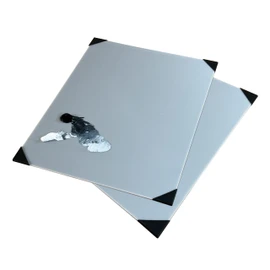 Artists Acrylic Table Palette (38 x 30 cm) Neutral Grey with Removable Friction Corners, Portable and Lightweight