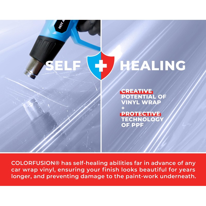 ColorFusion PPF by VViViD, Gloss Ice Blue Dry Apply PPF