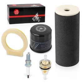 Air Filter Foam & Oil Filter spark plug Compatible with Yamaha Grizzly 660 2002 2003 2004 2005 2006 2007 2008 1UY-14451-00-00