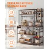 yoopin 4 Tier Bakers Rack with Power Outlets, Microwave Stand