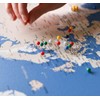 PINEPAN World Map Pin Board Small Red Card 1/8" Thumb