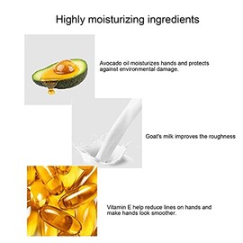 Mascarilla Hidratante para Manos, Exfoliante, Iluminante, Reparador, Guante de Spa para Manos, para Manos Secas Y Agrietadas, Mascarilla Exfoliante para Manos para Bebé