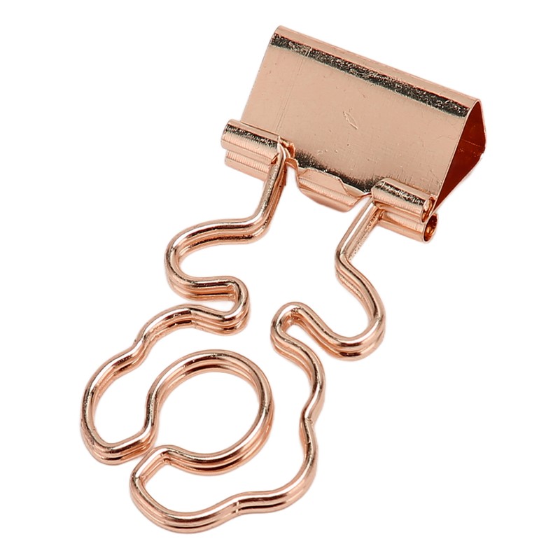 100 Pcs Mini Binder Clips Flower Shape Strong Clamping Force