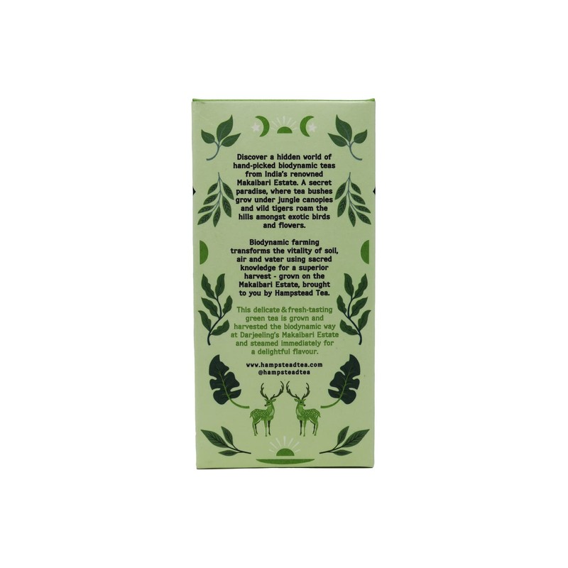 Hampstead Organic Green 20 Teabags (Pack of 4 Total 80
