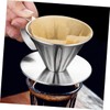 Mipcase Stainless Dripper Shaped Manual Brew Filter Cup for Tea