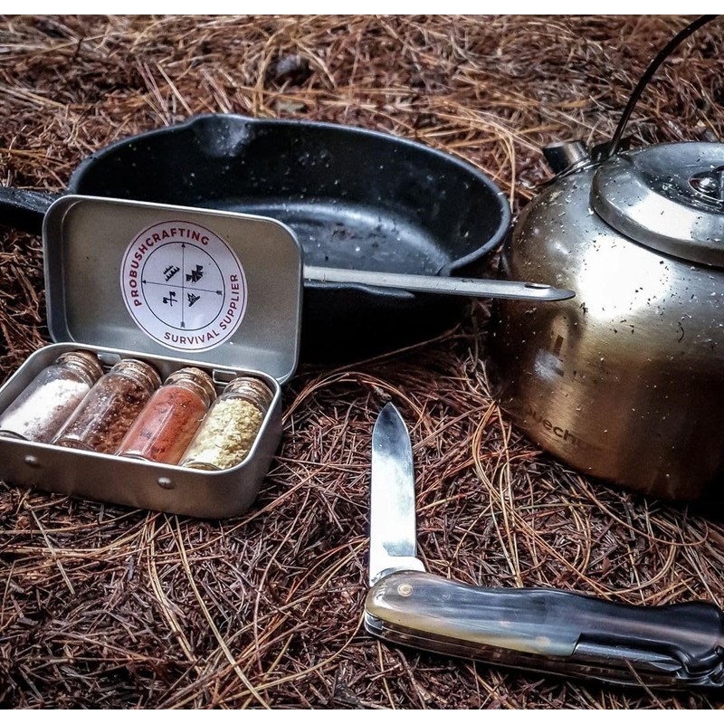 SILVERANT Titanium Long Handle Spoon, Ultralight Camping Cutlery Outdoor Utensils