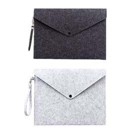 Felt Document Folder A5 Folders Lightweight and Portable File Folder Document Bag A5 for File Paper Office School Folder A5 with Press Stud Filing Mobile Organisation File Folder Envelope