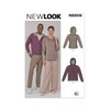 New Look UN6806A Unisex Fitted Hoodies Sewing Pattern Packet, Design