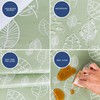 Home Direct Oilcloth, Tablecloth, Washable, Square, Leaves