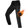 FREE SOLDIER Men's Fleece Lined Outdoor Cargo Hiking Pants Water