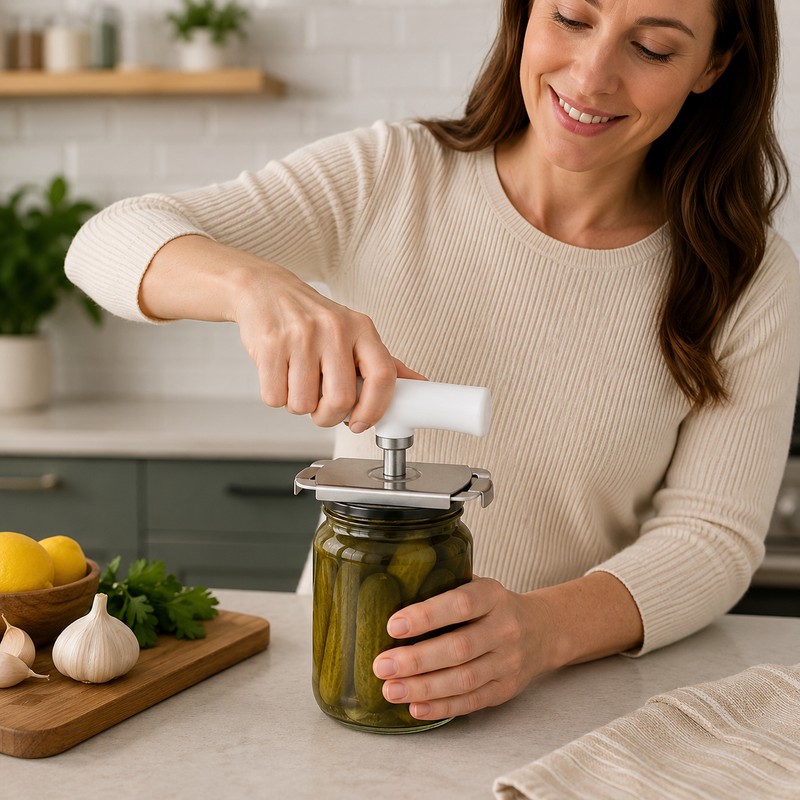 Adjustable Jar Lid Opener for Kitchen Use – Stainless Steel
