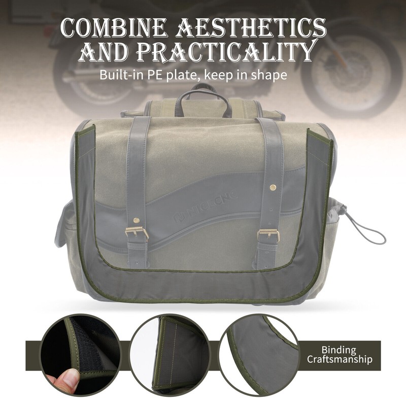 NICECNC Motorcycle Panniers Side Throw Over Saddlebags For Harley Sportster